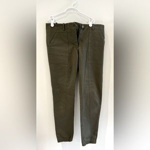 Veronica Beard Field Cargo Pants Joggers Army Green